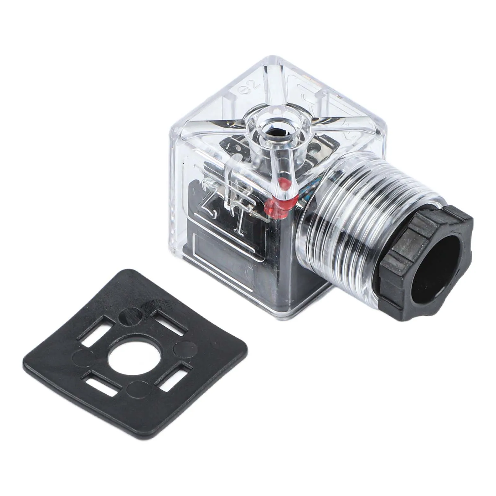 1PCS 24V Solenoid Coil Hydraulic Valve Plastic Metal Voltage Transparent Solenoid Valve Dustproof Power Tool Accessories