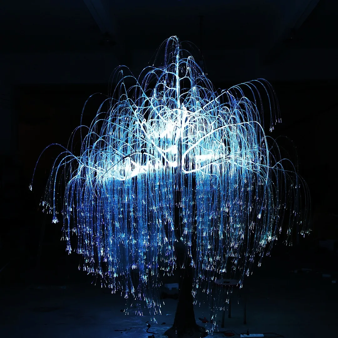 LED luminous scenic outdoor dream forest luminous tree cultural tourism landscape lighting colorful dimming fiber optic tree
