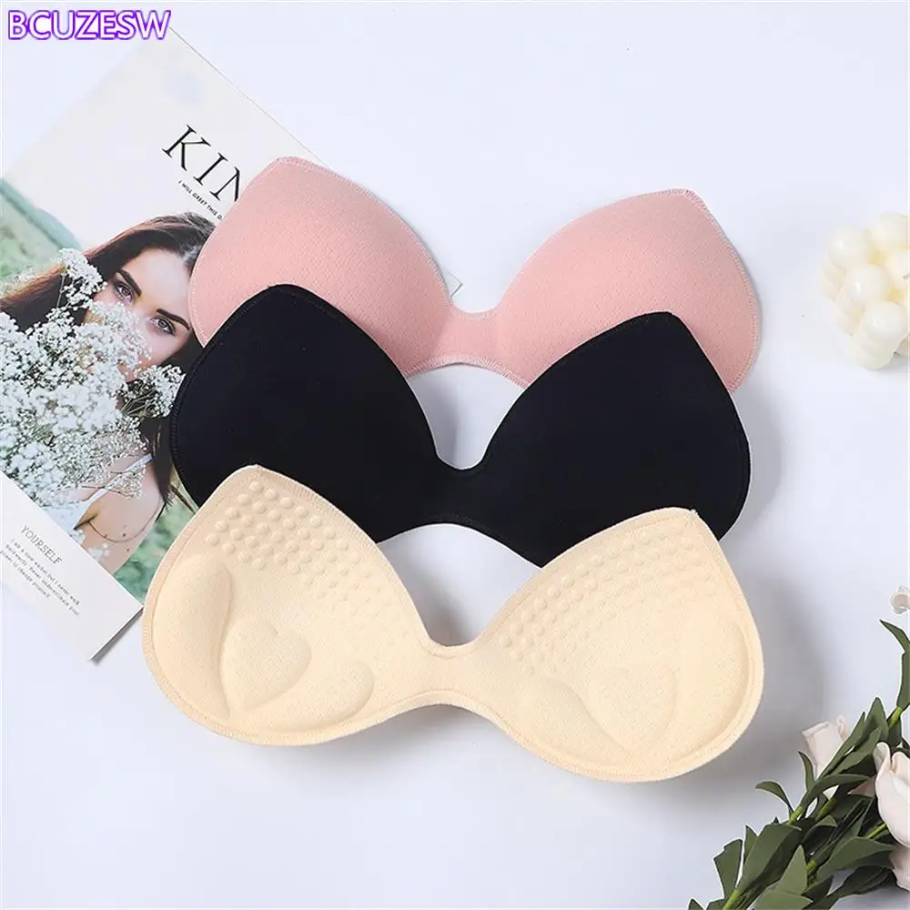 

Latex Push Up Swimsuit Pad Insert Chest Padded Bikini Padded Bra Enhancer Padded Body-fitted Soft Comfort Bra Pad 4cm