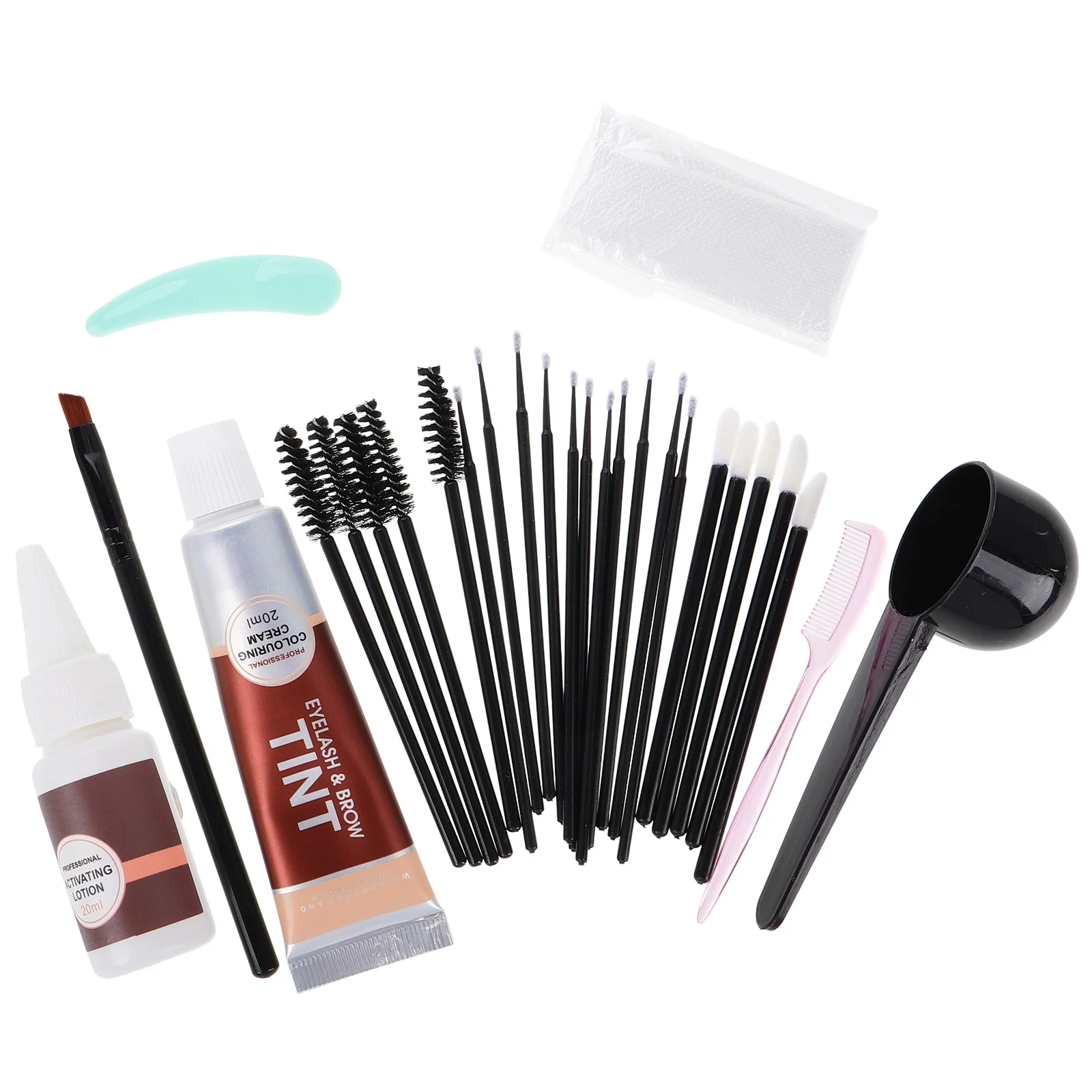 1Set Augenbrauen-Färbeset mit Seife und Gel, dunkelbrauner Farbton, lichtecht, wasserfeste Formel für natürliche, definierte Augenbrauen, einfach