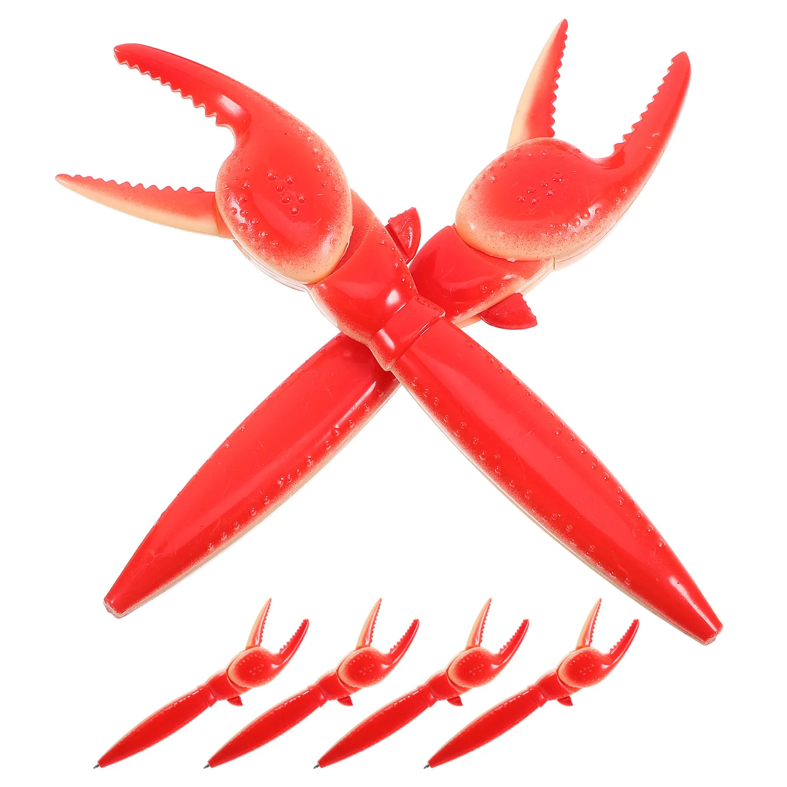 

6Pcs Crab Claw Ballpoint Pen Creative Black Ink Smooth Writing Unique Office School Supplies Classroom Rewards Party Favor Ocean