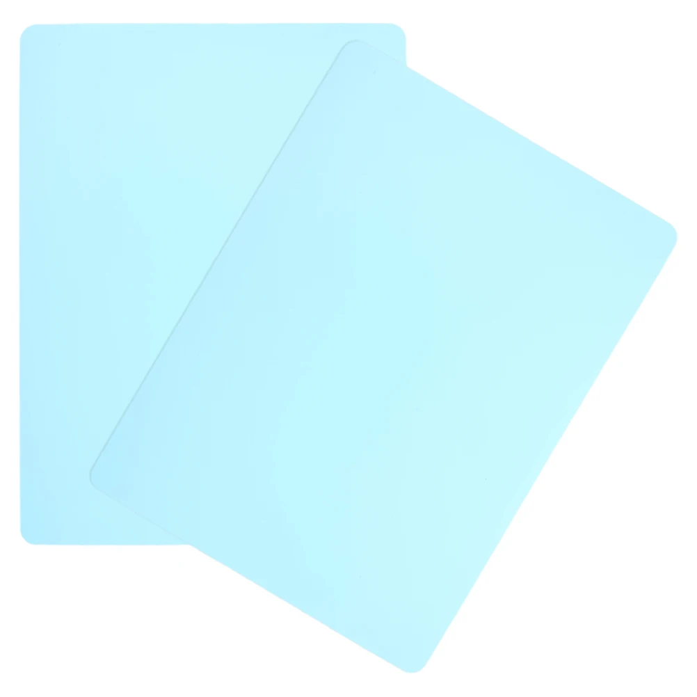 

2Pcs Silicone Toddler Placemats Non-Slip Kids Table Placemat for Dining Portable Easy Maintenance Silicone Placemats for Kids