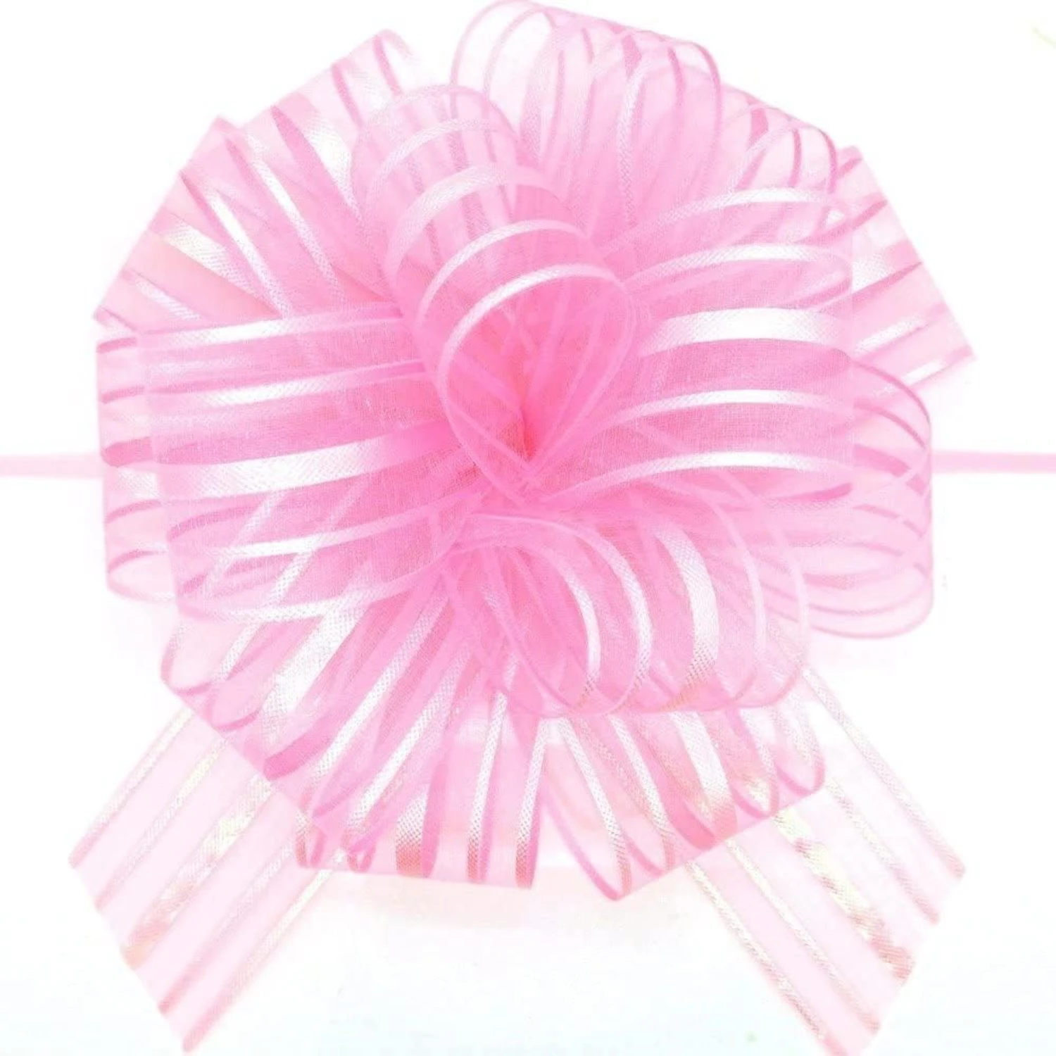 Pull Bow, Large, Organza, 6 Inches, 5 Pieces