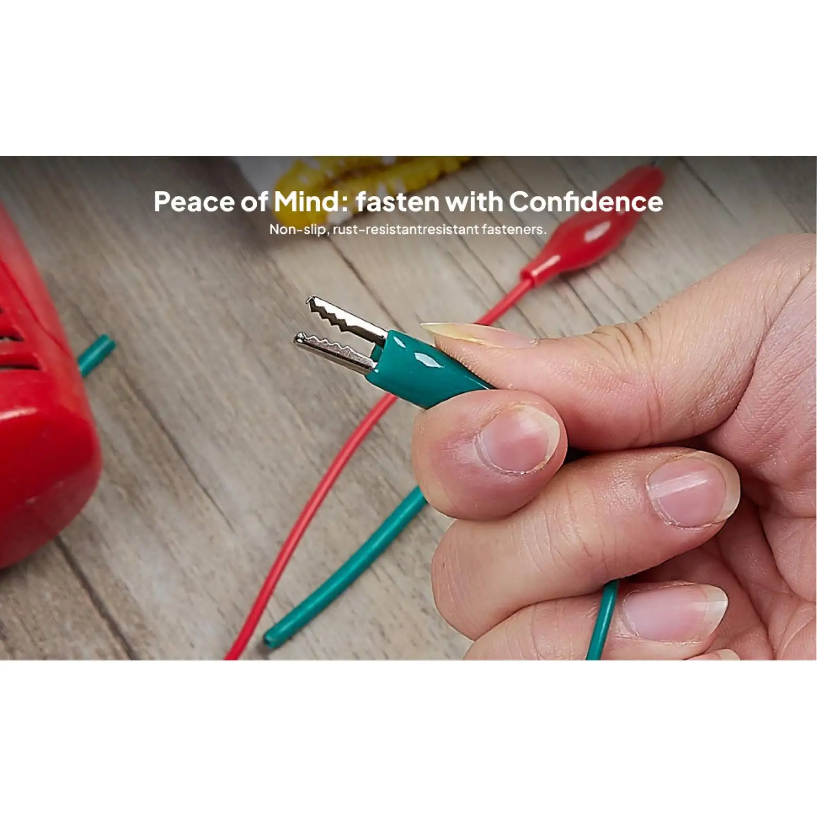 Crocodile Clips Durable Test Leads Wire Set Alligator Connector Cable for Electronic Repair