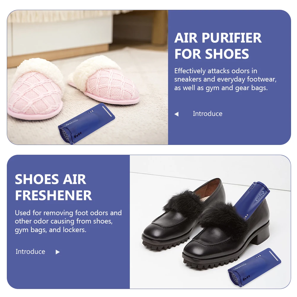 

2Pcs Shoe Deodorizer Mint Scented Odor for Sneakers Gym Bags Air Freshener Purifier