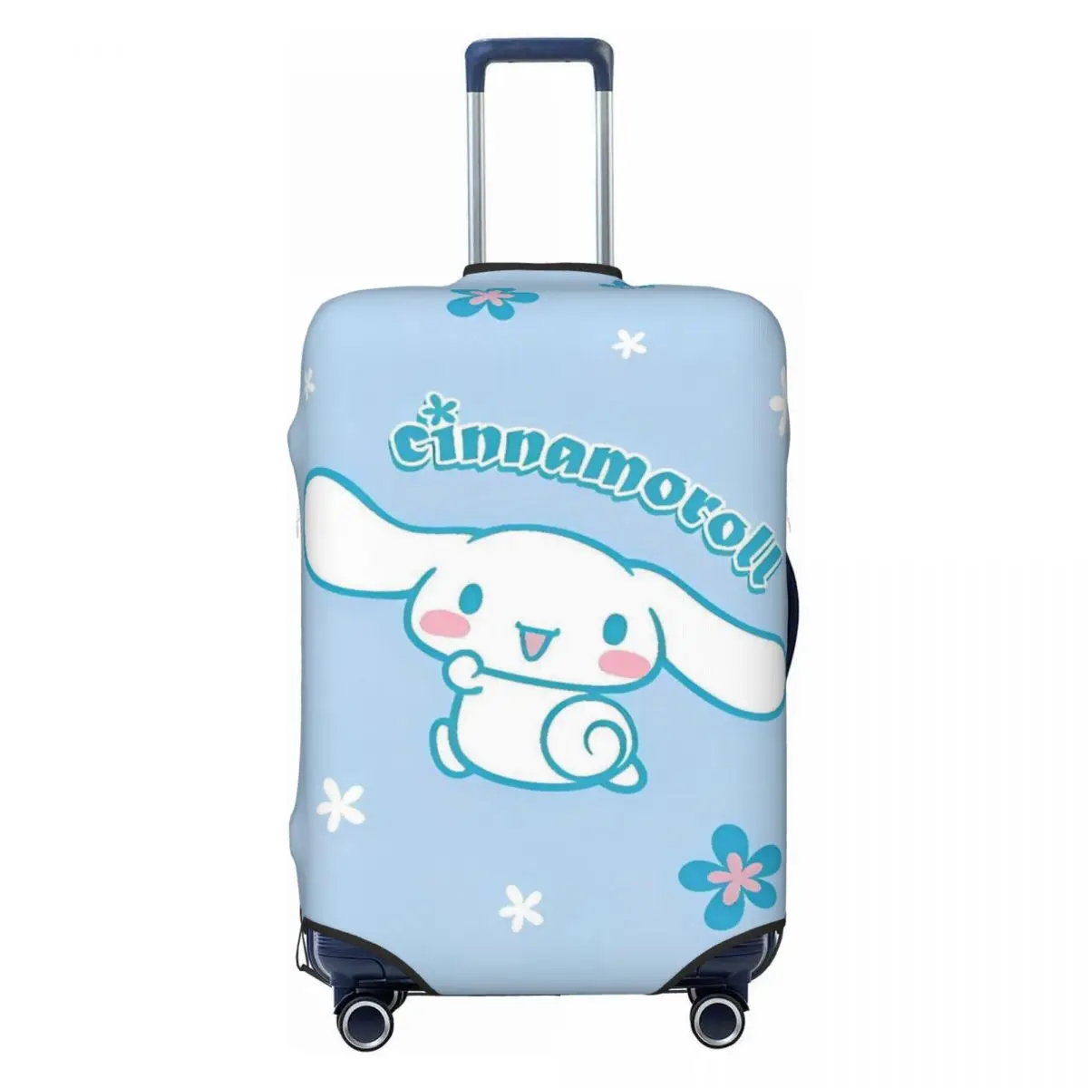 

Whimsical Cinnamoroll Cartoon Kawaii Suitcase Cover Flight Business Useful Luggage Case Protection