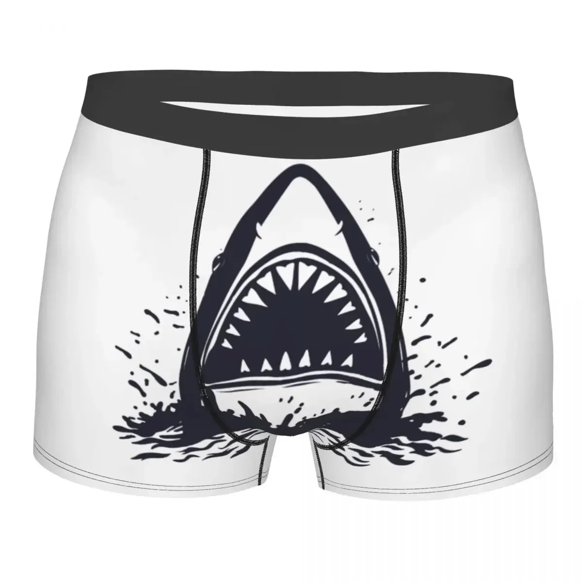 Male Fashion Fishing Underwear Fish Bone Boxer Briefs Sexy Soft Shorts Panties Underpants