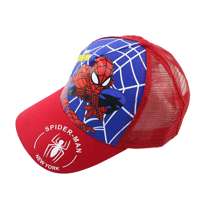 Disney Anime Cute Spiderman Kids Hats For Boys Girls Summer Autumn Baby Baseball Cap Children\'s Hip Hop Sun Hat Child Visor Caps