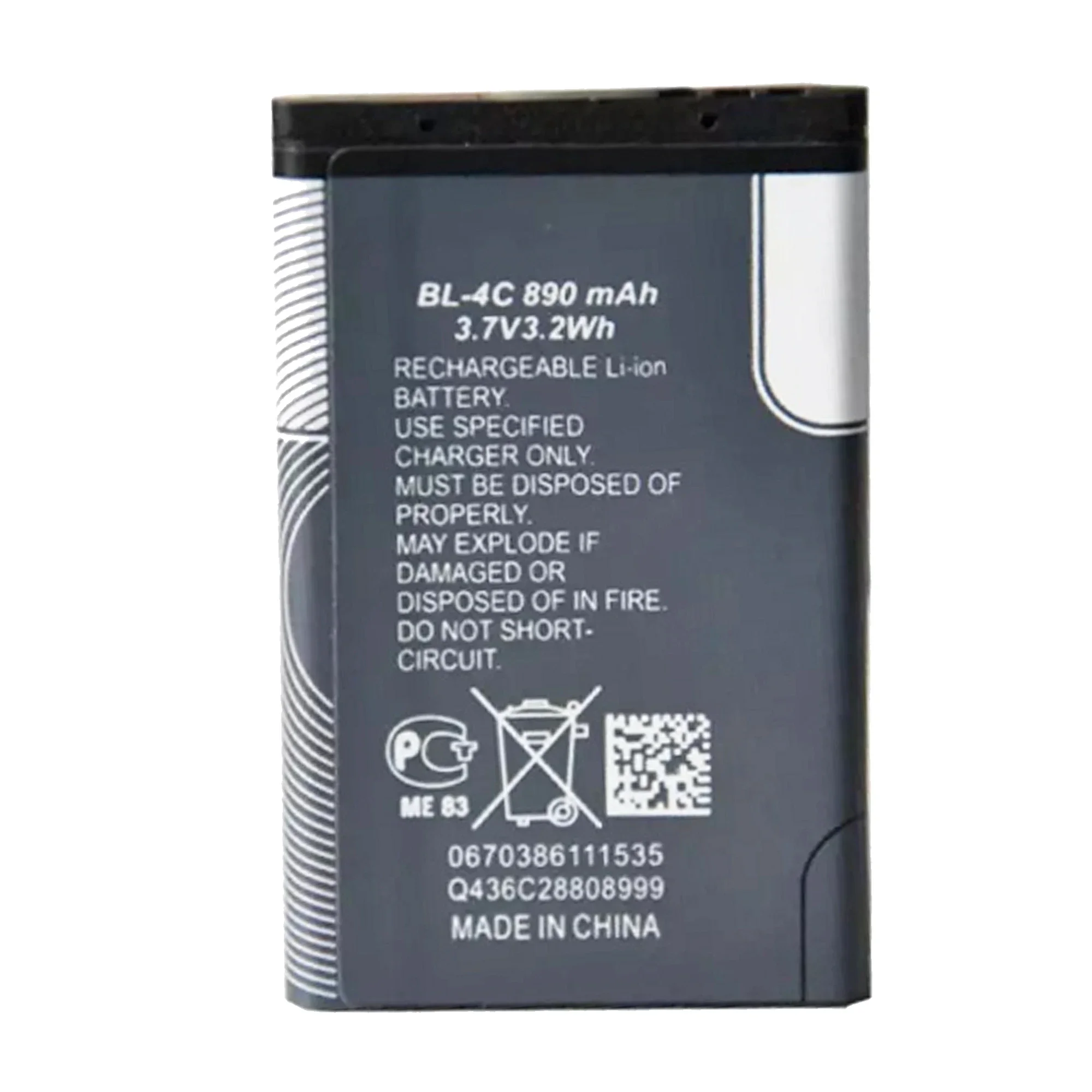 BL4C BL 4C BL-4C Rechargeable Original Phone Battery For Nokia 6100 6125 6136 6170 6300 6301 6102i 6170 7705 7200 7270 8208