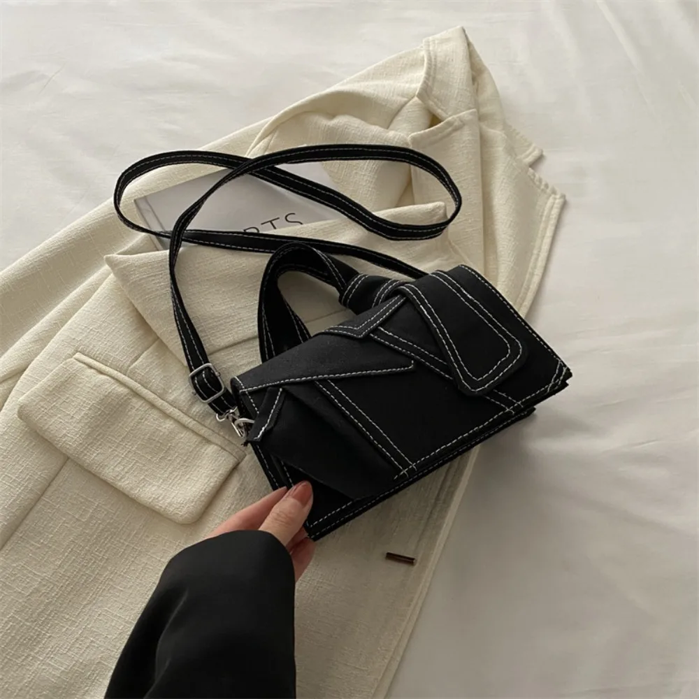 

New Handbag Crossbody Bags Lightweight Large Capacity Women's Bags Canvas Square Bag Women