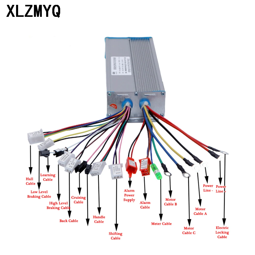 DC 72V 1000W  Brushless DC Motor Speed Controller Regulator Adjustable Electric Bicycle E-scooter Motor Driver Controller