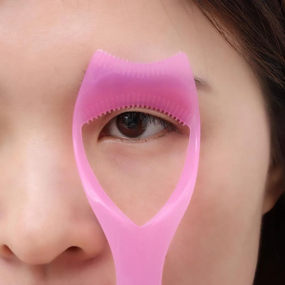 Eyeliner Assistant 3-In-1 Eyelash Comb Template Crystal Protect Eyes Mascara Shield Guide Cosmetic 3 In1 Eyelashes Tools Women