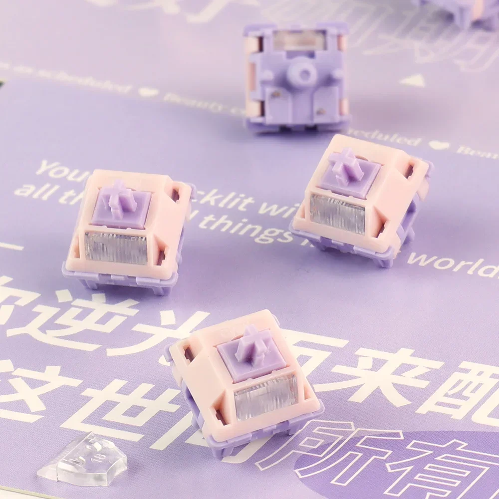 MMD Princess Switch V3 V4 Linear Tactile HIFI Sound Hot Swap Kits Switches Mechanical Keyboard Gaming Switches DIY Lubricated