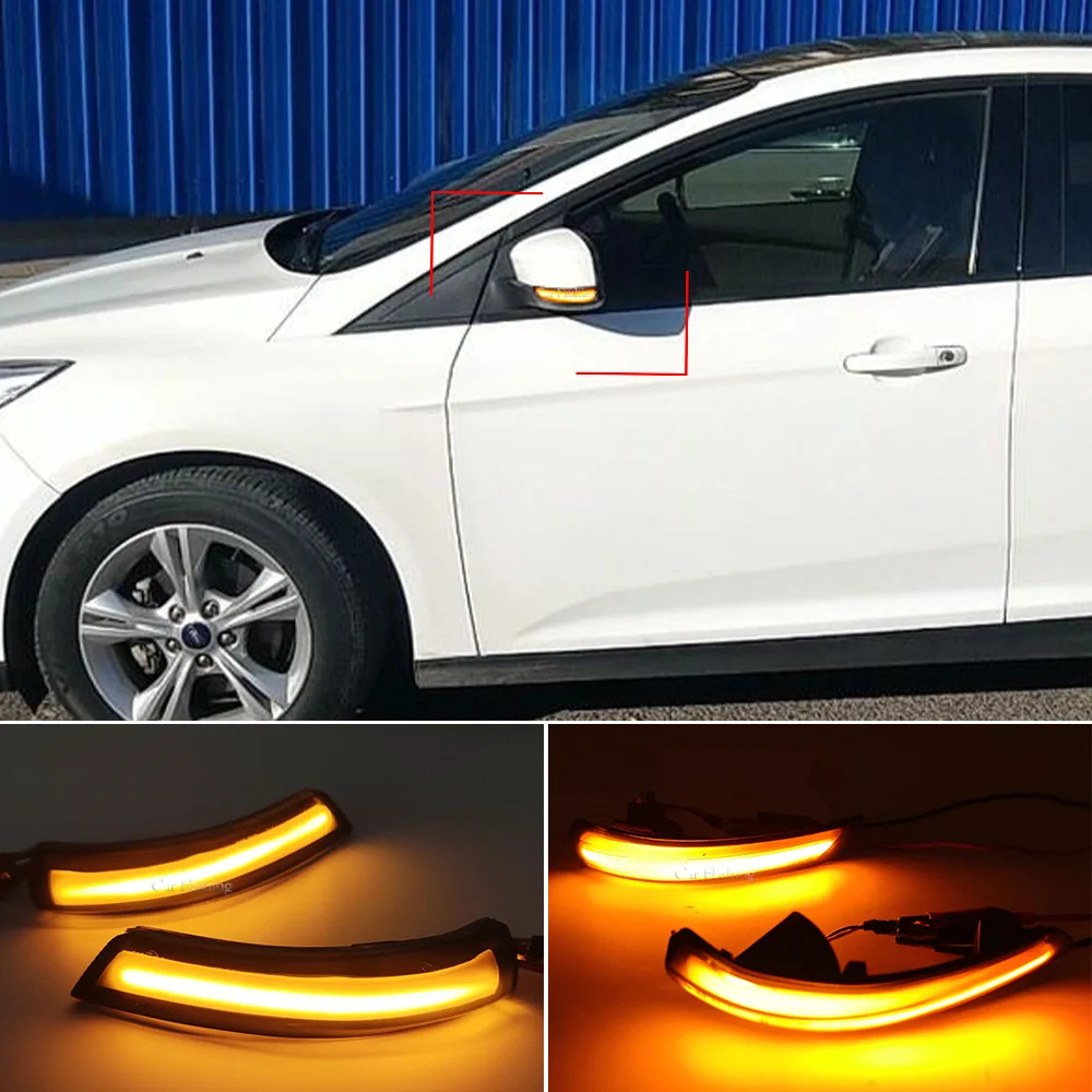 

For Ford 12-18 Focus rearview mirror turn signal 07-13 Old Zhisheng reverse mirror flow turn signal light