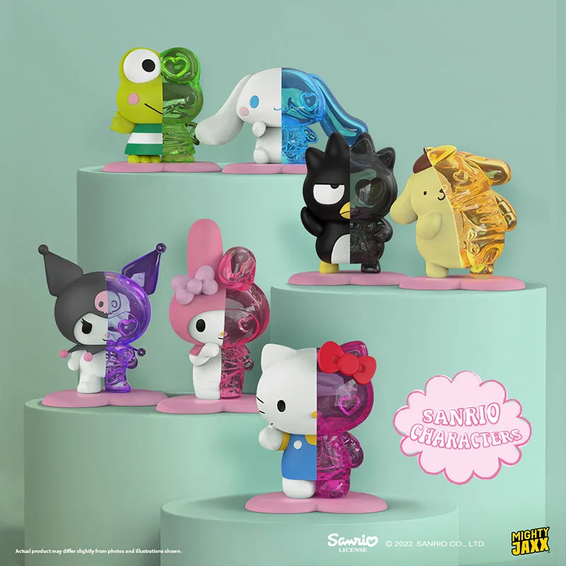 Mighty Jaxx Sanrio Serie de Dulces Semi-Diseccionados, Caja Sorpresa de Juguetes Semi-Esqueleto, Hello Kitty, Cinnamoroll, Kuromi, Adornos Coleccionables