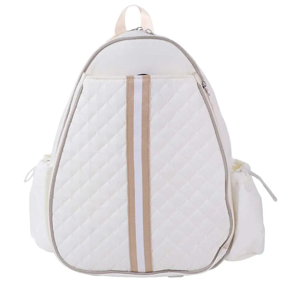 Large Capacity Tennis Crossbody Backpack Zipper Closure Waterproof Lightweight Sling Bag Multipurpose Adjustable Strap