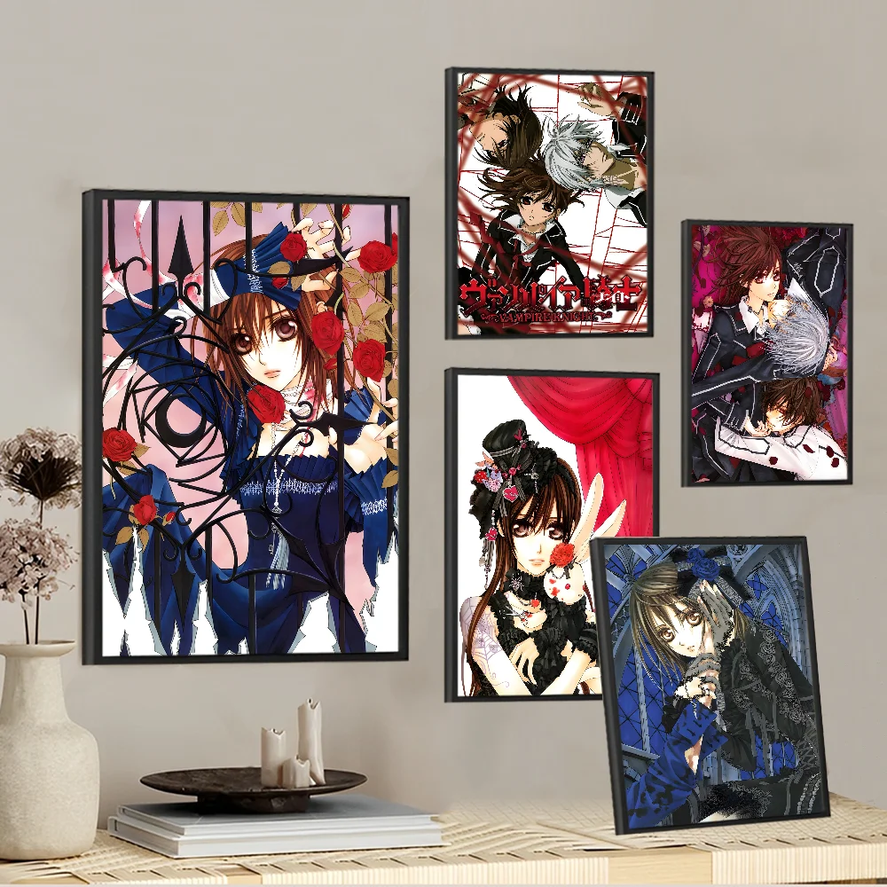 

Vampire Knight Classic Vintage DIY Sticky Poster Fancy Wall Sticker For Living Room Bar Decoration Wall Decor