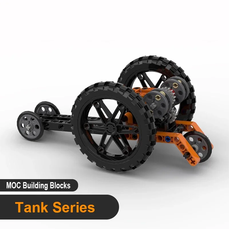Building Blocks Model Sets Windmill Swing Tank Robot Assembly MOC Technical Bricks Loose Parts Kid DIY Modified Tech Toys