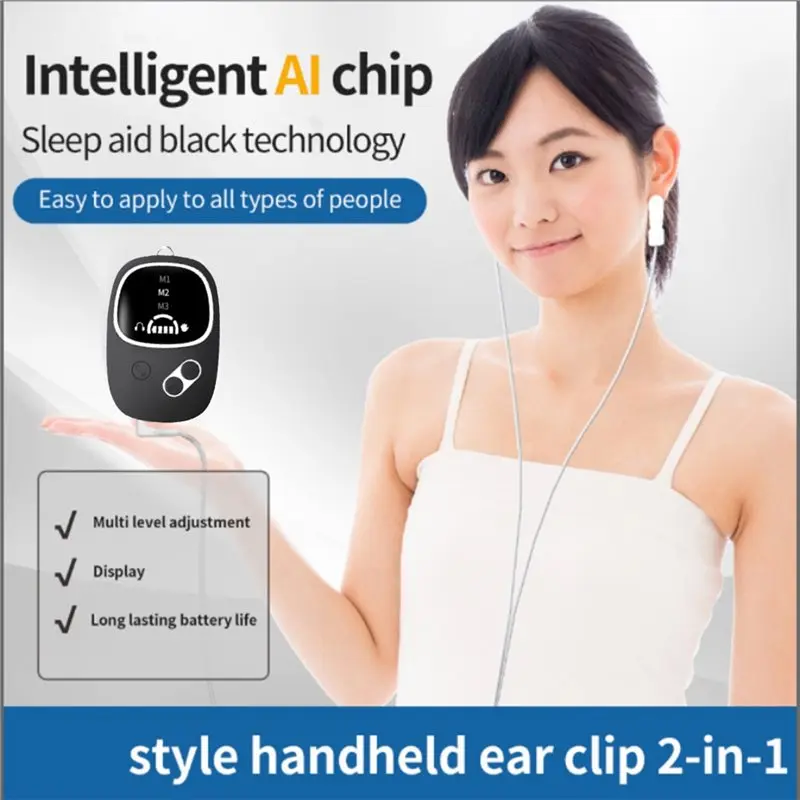 A73U Anxiety Alleviation Vagus Nerve Stimulation Clip Ear Sleep Aid Device Relieve Relief Insomnia Promote Fast Deep Sleep