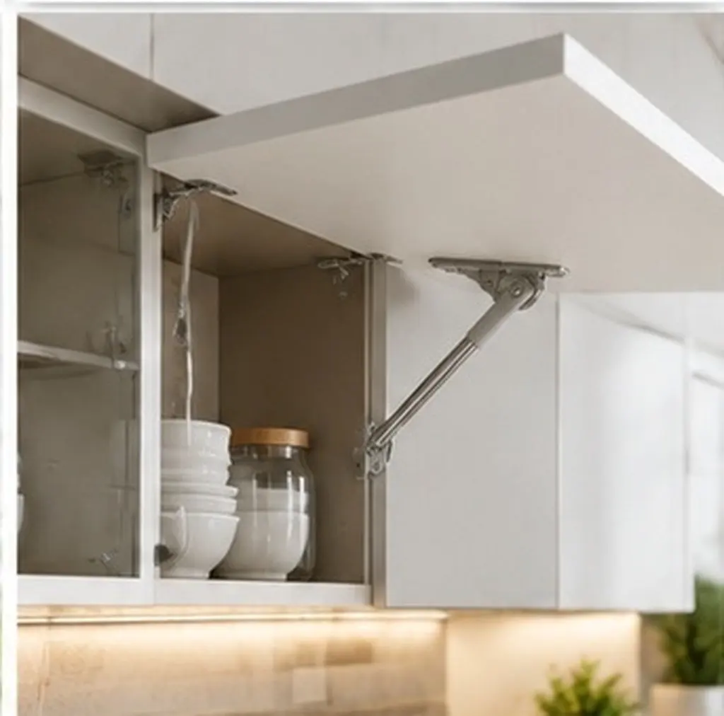 Heavy Duty Gas Lift Damper Rod for Upward-Opening Cabinets, Wall Cupboards, Dressing Tables – 1 Piece