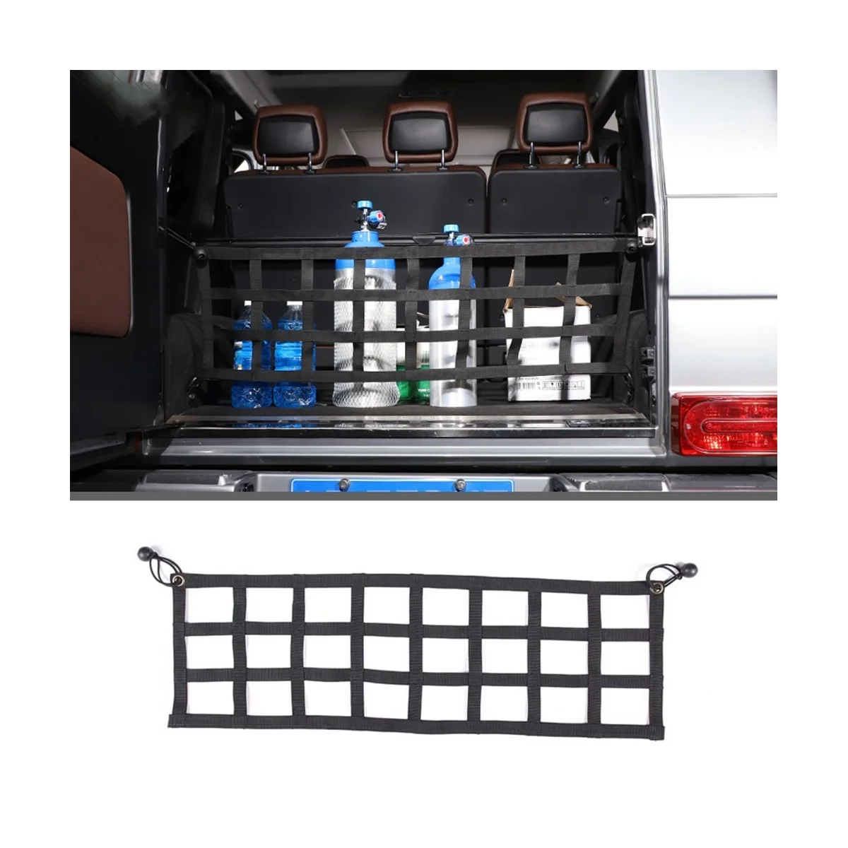 Car Rear Cargo Trunk Storage Organizer Luggage Net Holder Accessories for Mercedes Benz G Class W463