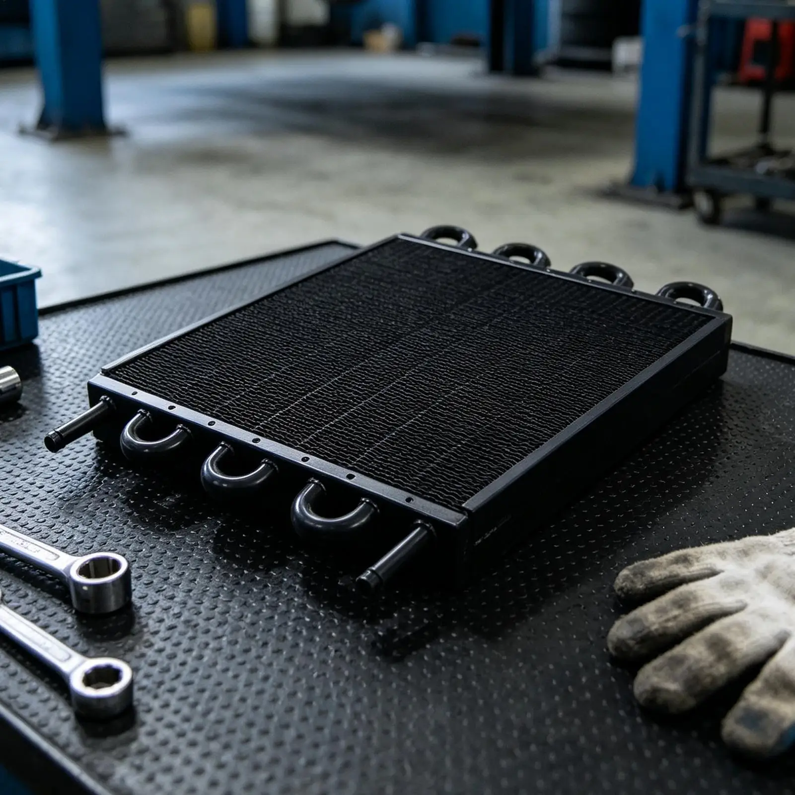 Transmission Fluid Cooler Aluminum Alloy Anti-Slip Heat-Resistant Car Transmission Cooler For Cars SUVs Vehicles Automotive
