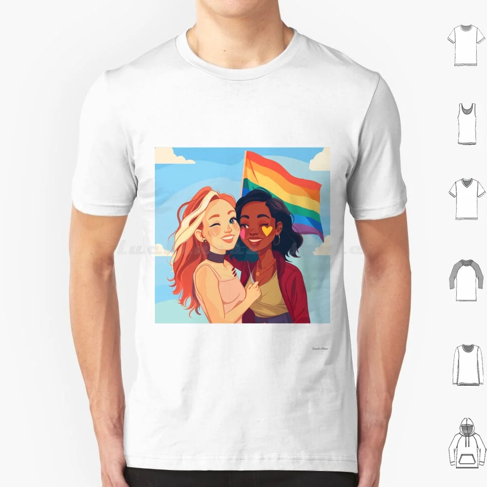 Celebrating Love : Couple T Shirt Big Size 100% Cotton Pride Queer Bisexual Bi Trans Rainbow Pride Pansexual Sapphic