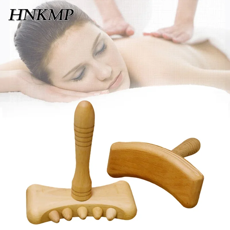 

1PCS Wood Massage Stick Wooden Therapy Massage Tools Home Gua Sha Lymphatic Drainage Tool Relieve Muscle Soreness Anti Cellulite
