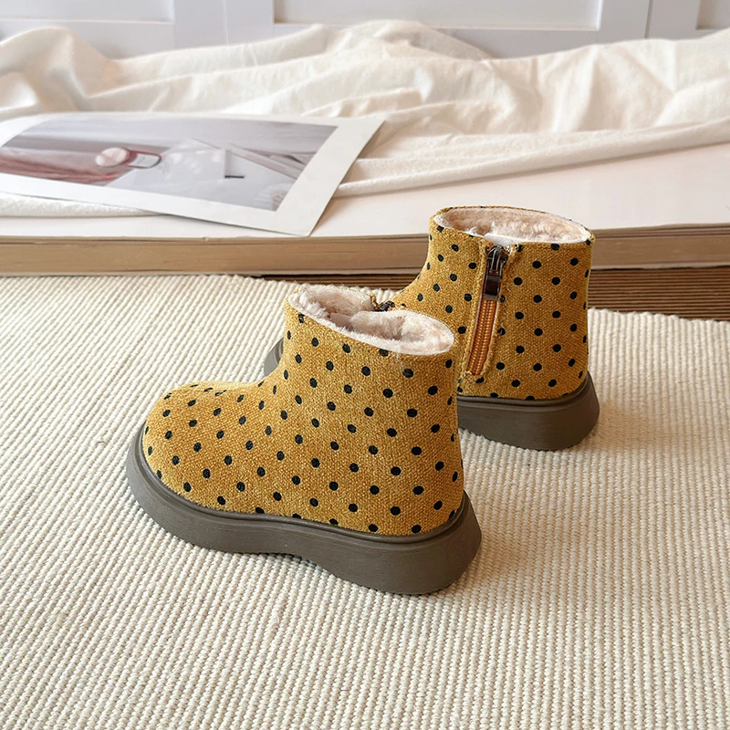 Bottes d'hiver à pois pour fil - Kids Outdoor Zipline avis et prix