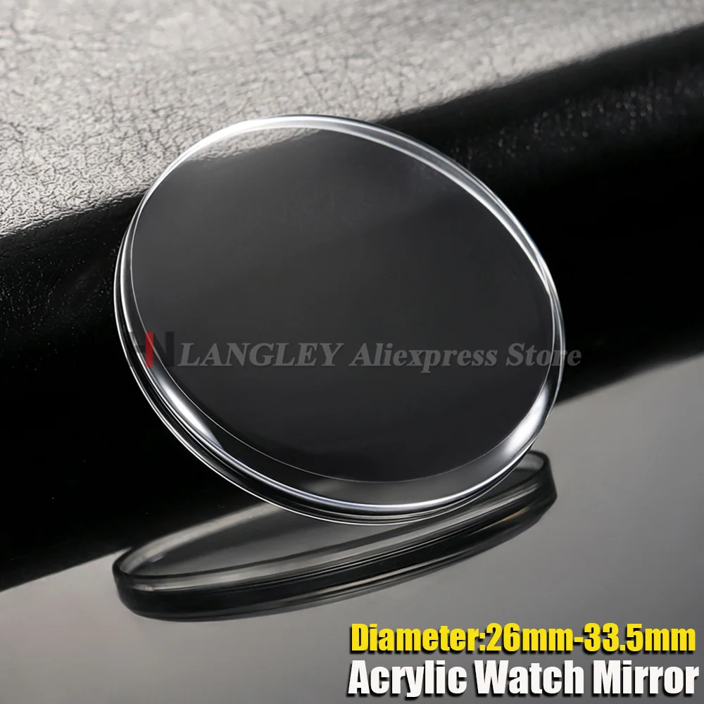 Acrylic Watch Mirror 26mm~33.5mm Acrylic Pot Lid High-Quality Watch Mask Transparent Surface Fat Face Mirror Watch Accessories