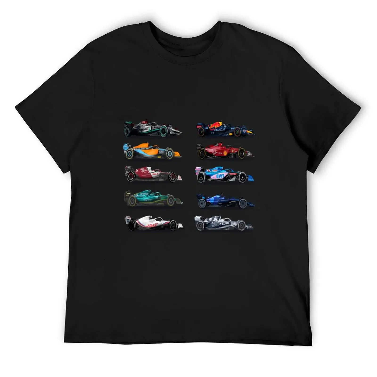 F1 All cars 2022 T-Shirt customs Blouse for a boy shirts graphic tees luxury clothes men