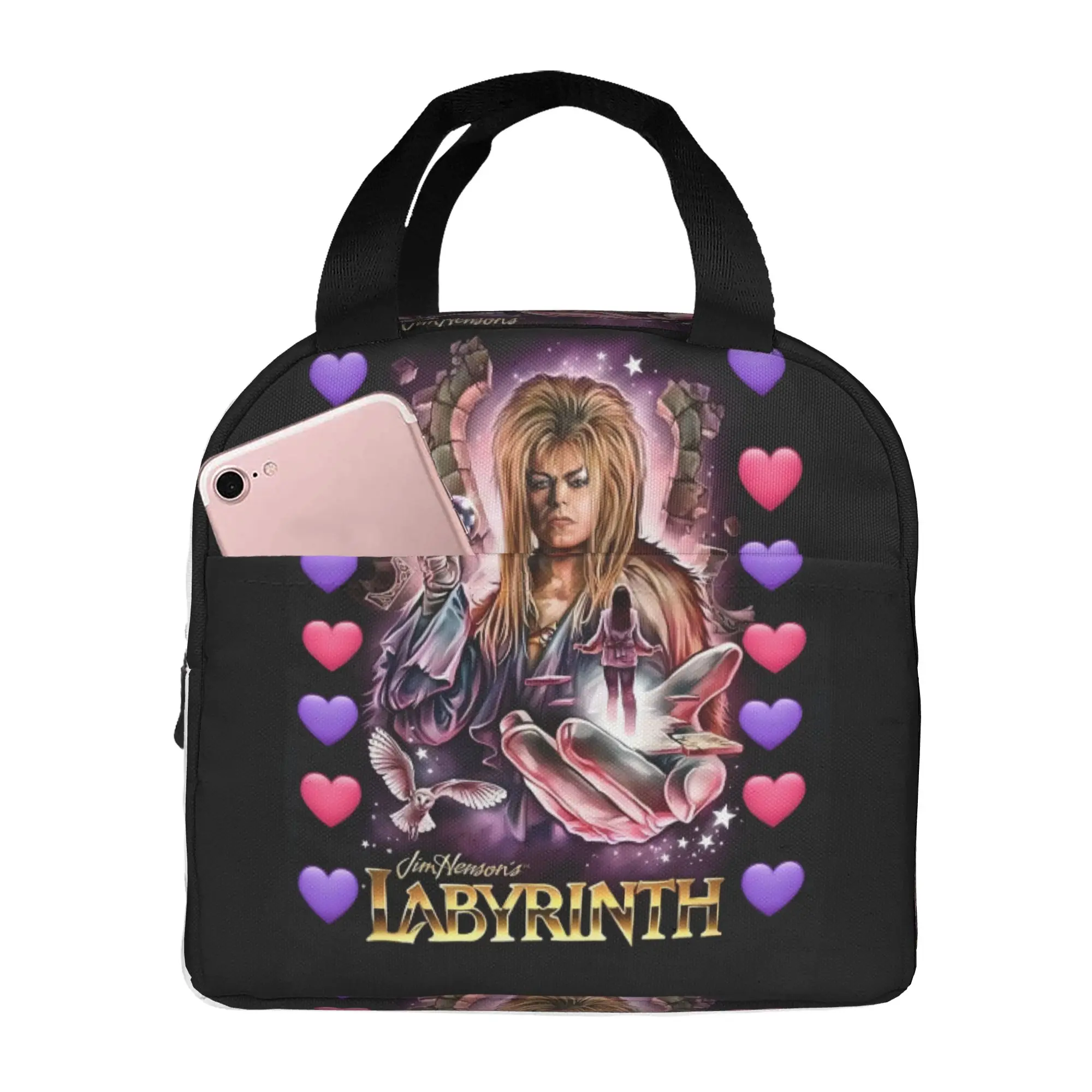 Fantasy Film L-Labyrinths Pencil Case for Girl Boy Big Capacity Jareth The Goblin King Movie  Pen Bag Box School Accessories