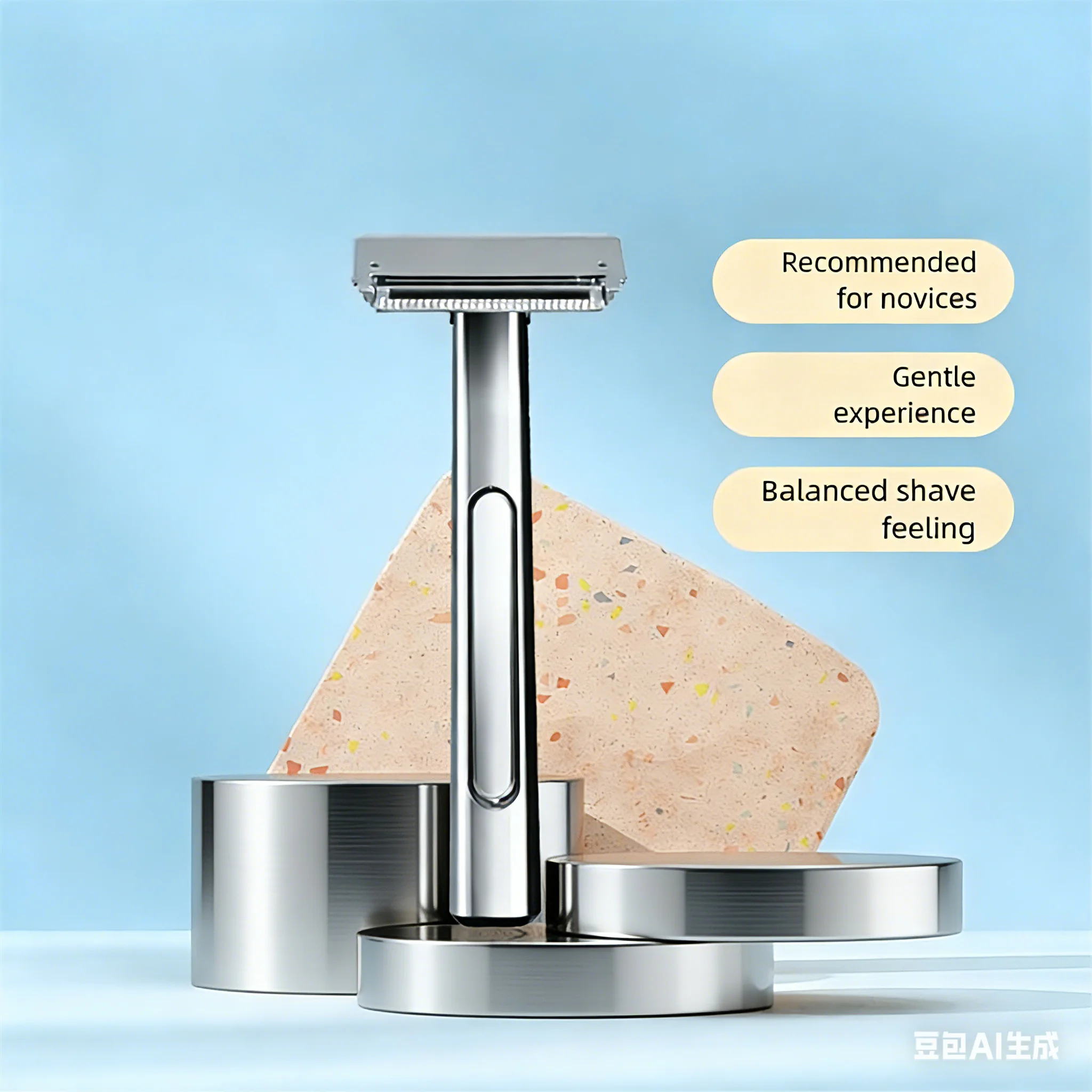 

3.0 Glide Pro Advanced 2, бритва с половинным лезвием, экологически чистая безопасная бритва из нержавеющей стали для мужчин и женщин