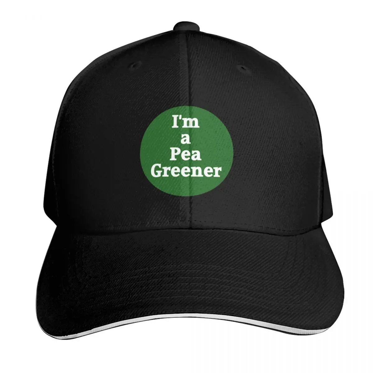 Pea Green's official two color logo! Baseball Cap Lightweight Packable Gift for Him Her Casual Daily Wear