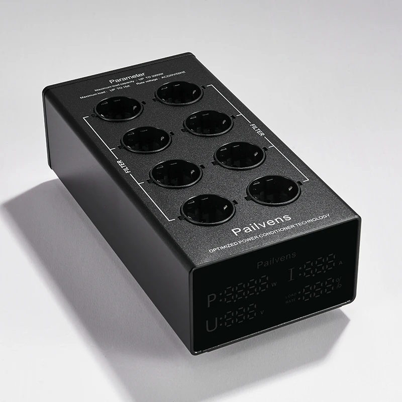 Pailvens مرشح الطاقة قطاع الطاقة مرحبا فاي 8-مقصورة المضادة للتدخل مقبس مرشح مع شاشة LED حماية زيادة التيار G20 #2