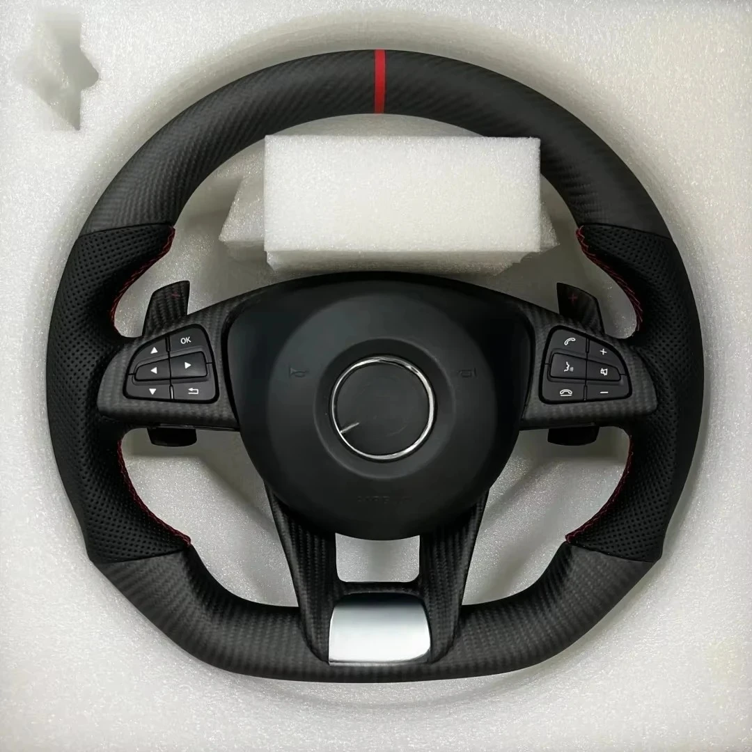 For  AMG W205 W213 W177 W166 C43 C63 C CLASS E63 Cls Gle Performance Custom Carbon Fiber Car Steering Wheelcustom