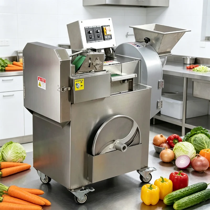 Commercial Multifunctional Vegetable Cutter Machine Slicing Shredding Dicing Segmenting Equipment For Canteen Central Kitchen