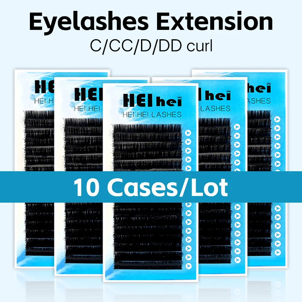 

10 чехлов/партия, наращивание ресниц, отдельные ресницы, матовые черные, мягкие, объемные, для макияжа ресниц, индивидуальное классическое наращивание ресниц