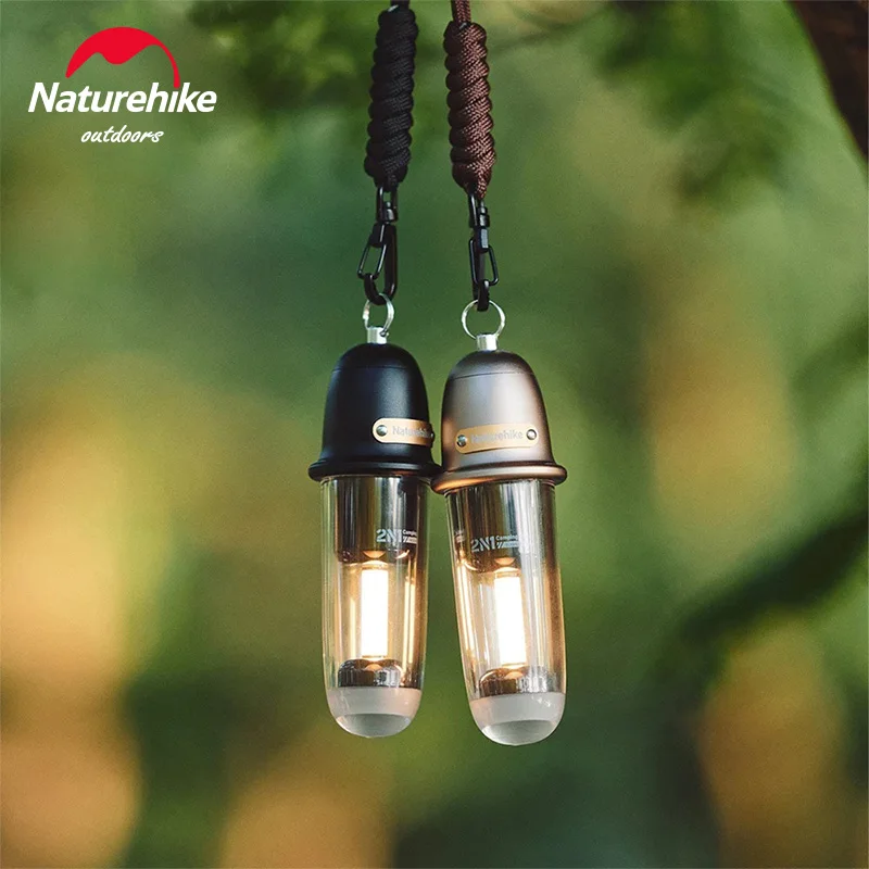 Naturehike Camping Light  Outdoor Waterproof Light Ultralight Portable 2-in-1 Lamps Type-C Charge Tent Light