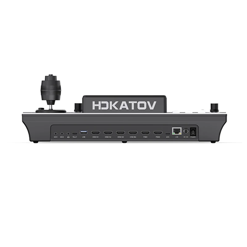 Quad Video Mixer Switcher FHD LCD Screen 4 Channel HDMI Live Streaming Switcher PTZ Controller HDMI Video Switcher