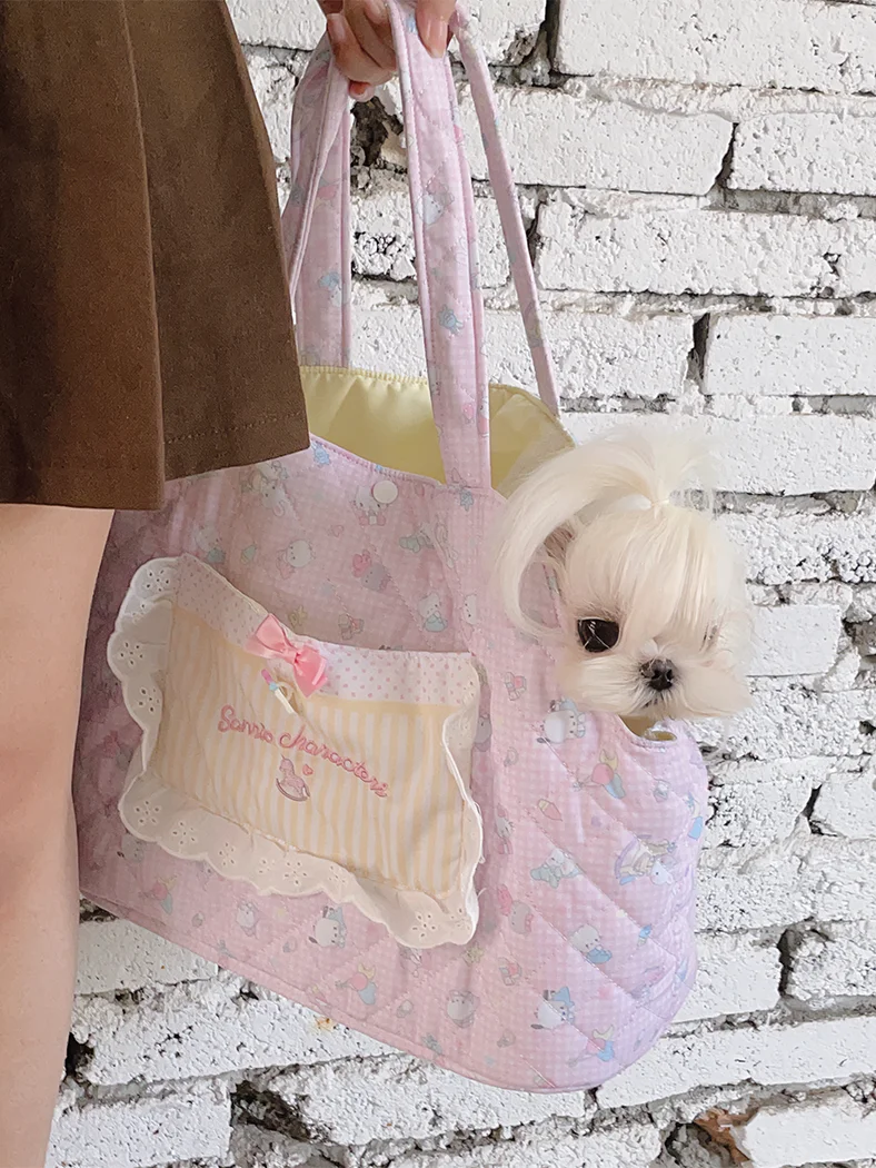 Bottle pet handbag small dog dog out bag Teddy Marzies lace portable cat bag cute department