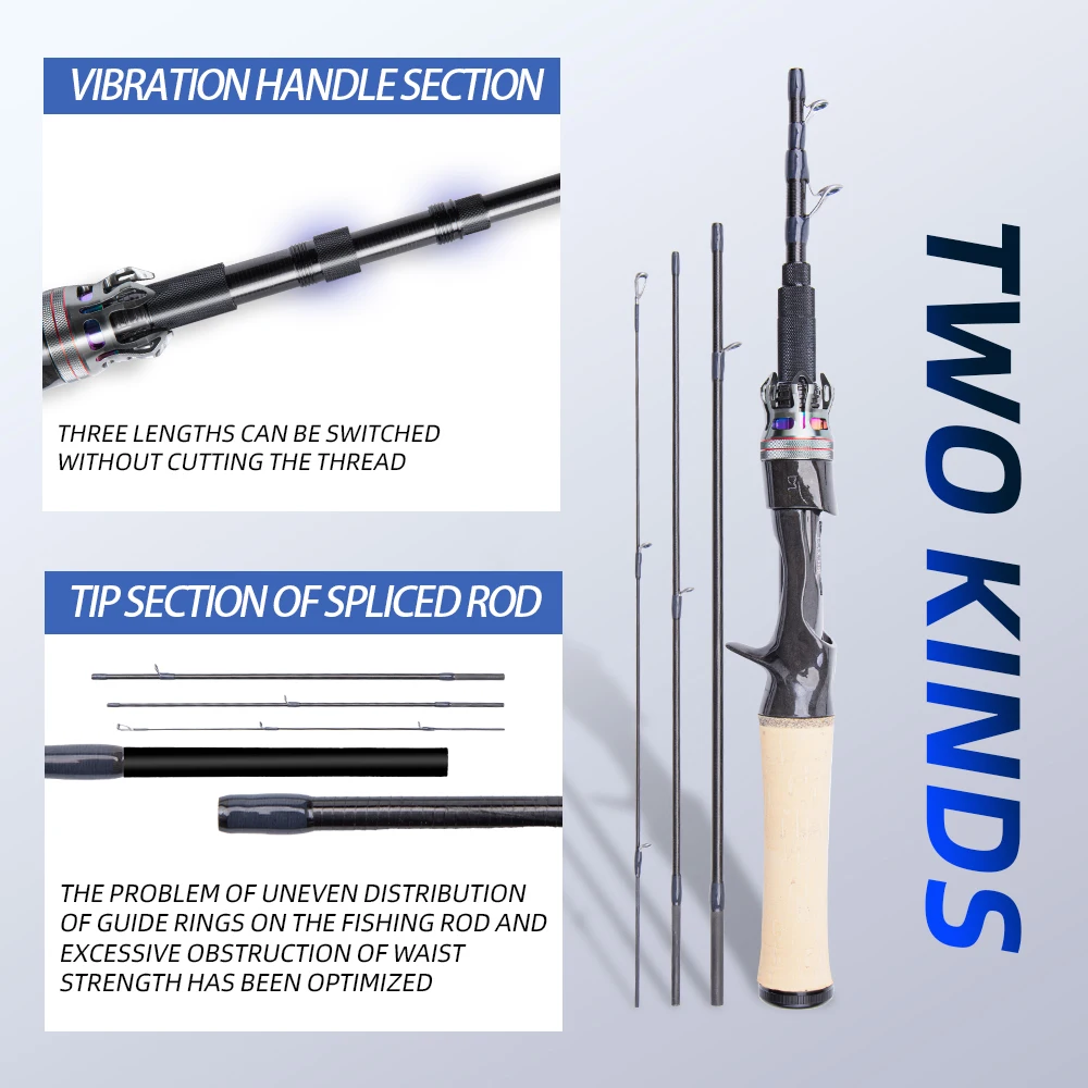 FISHINGFANS RANCY 2.0 1-7G UL ULTRALIGHT POWER TELESCOPIC JOINTED FUJI FAZLTE GUIDE AA Guide TRAVEL FISHING ROD WITH PVC TUBE