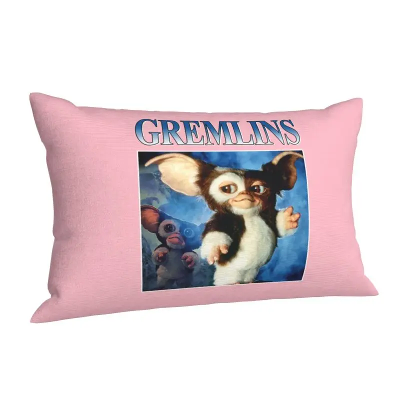 Custom Vintage Gremlinse Cushion Cover 60cmx40cm Gizmo 80s Movie Mogwai Monster Velvet Nordic Pillow Case Rectangle