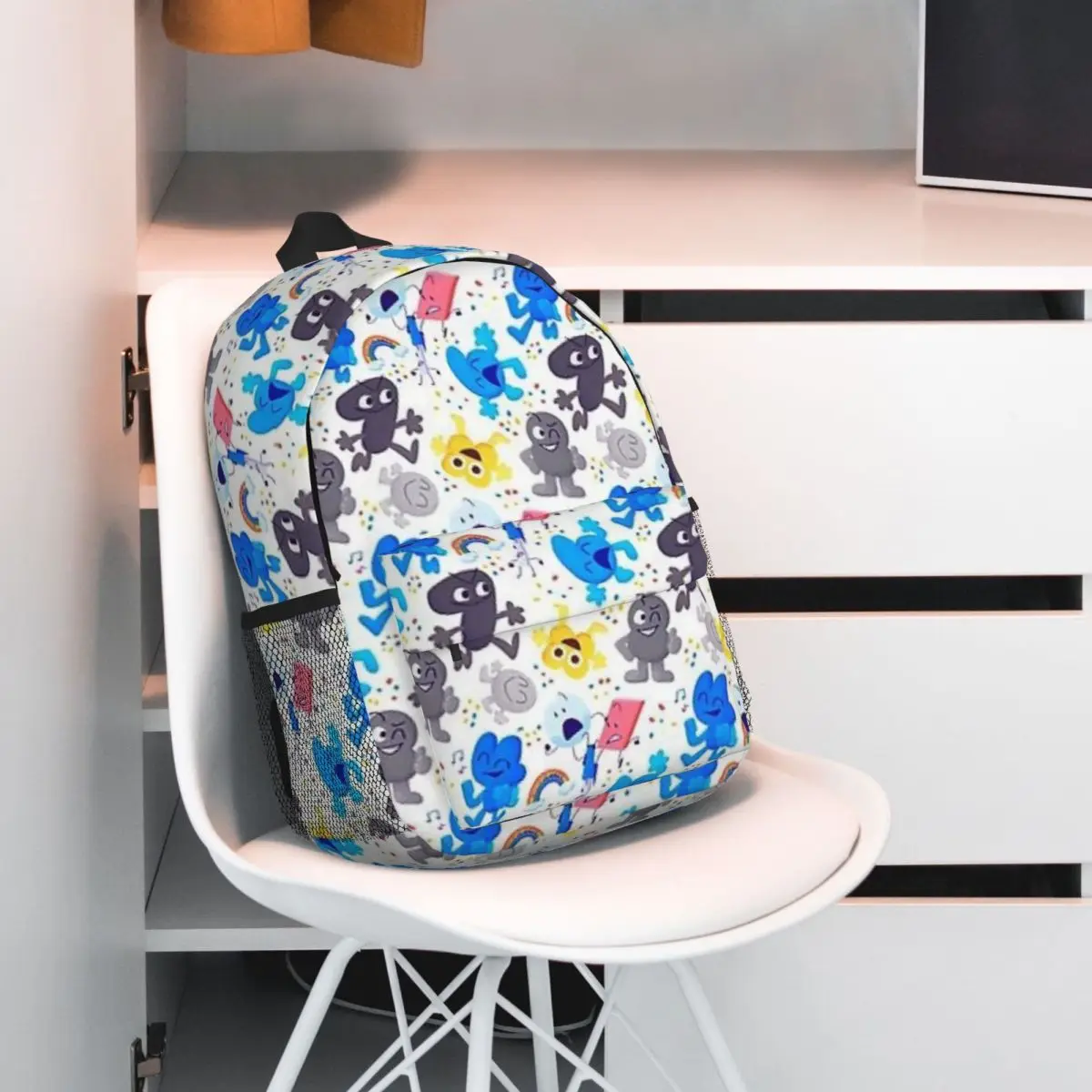 B-Bfdi Pattern New Fashionable Pattern School Bag Print Lightweight Backpack 15inch