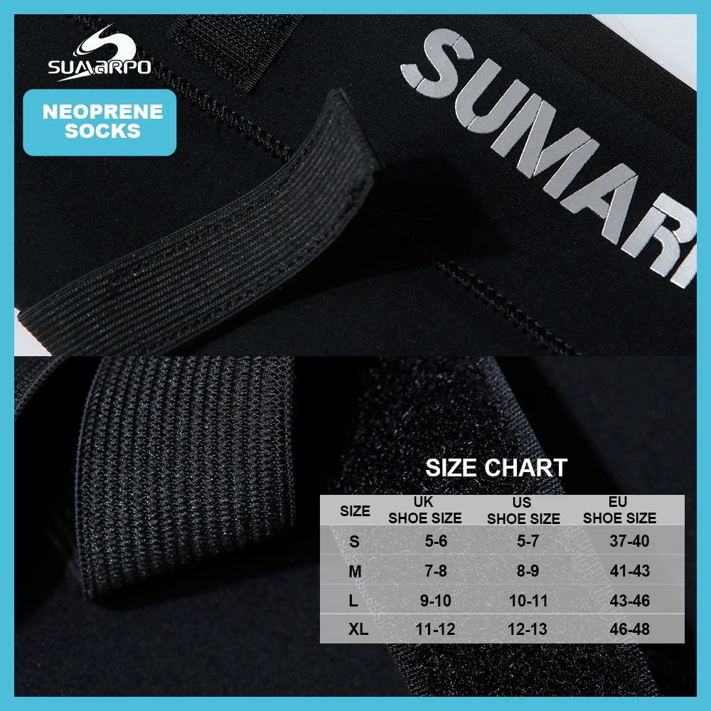 جوارب مائية للشاطئ من النيوبرين مقاس 2 مم من SUMARPO، أحذية حرارية للسباحة والغوص