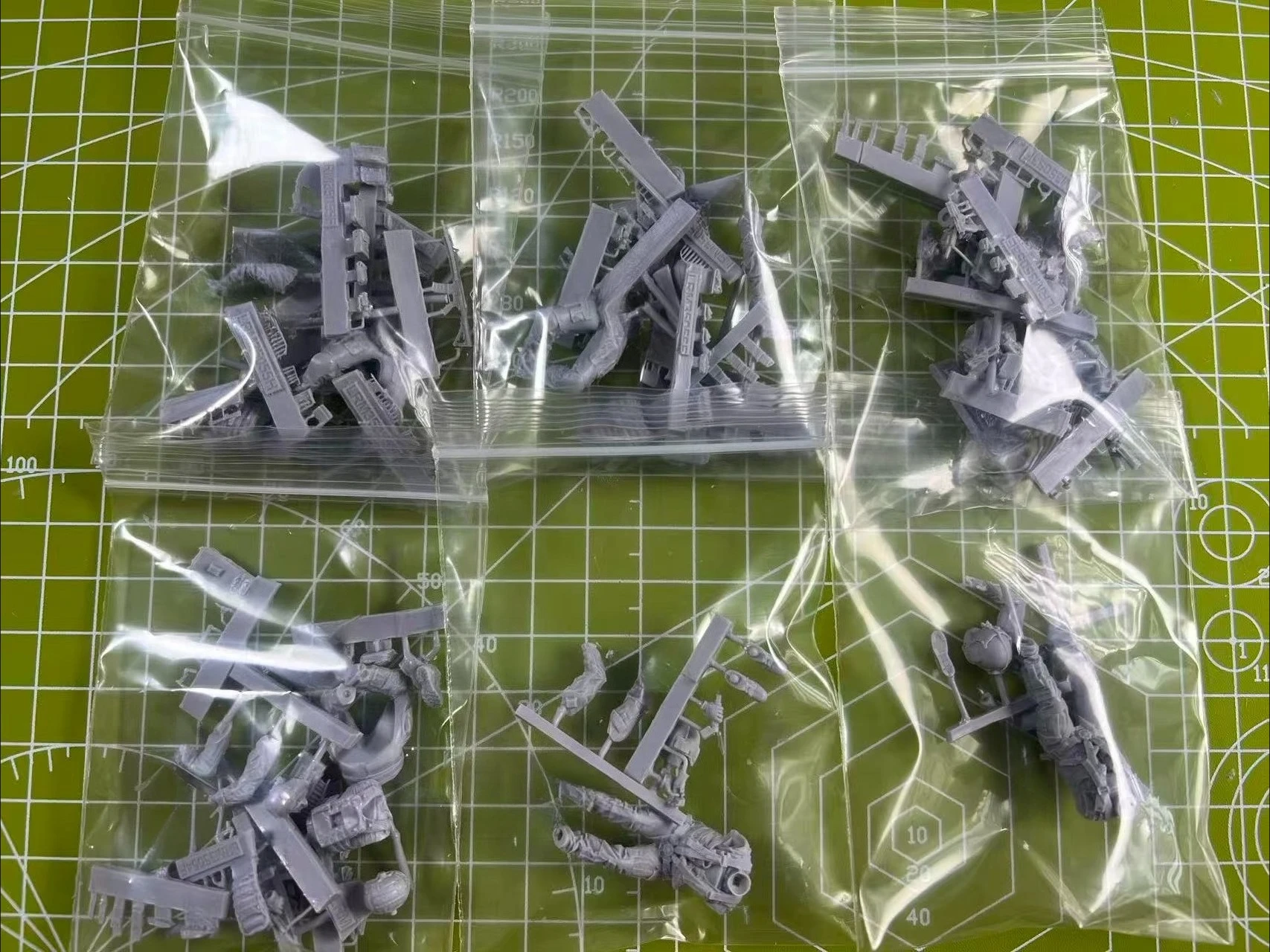1: 35 Resin Model US Marine Corps Special Forces 6-person Model Scene Layout Unpainted State