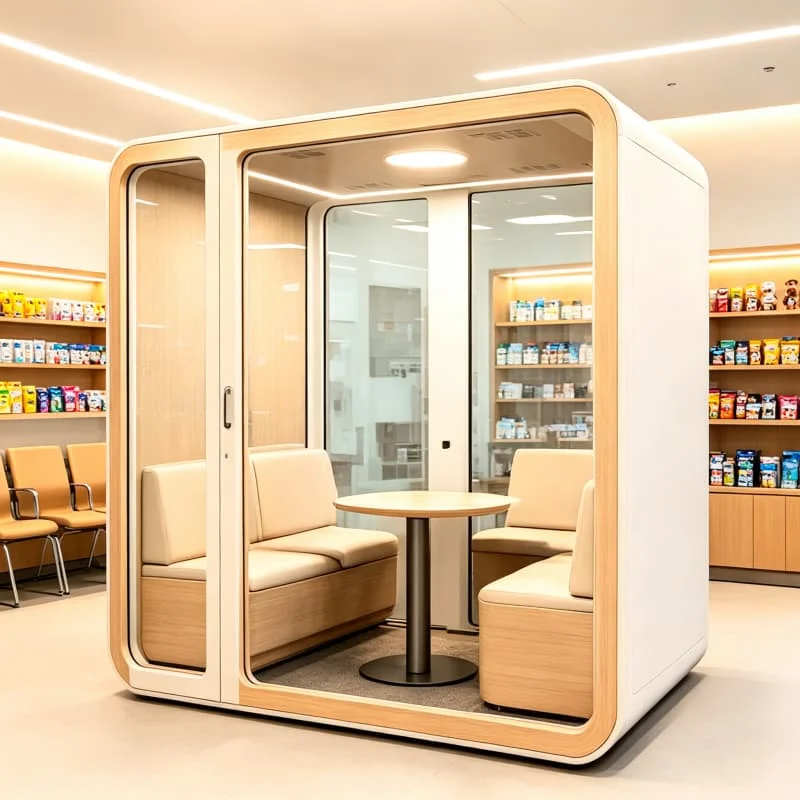 Quiet Room Soundproof Acoustic Pod Home Booth For Reading Meditation Focus Work Customized Home Soundproof Cabin