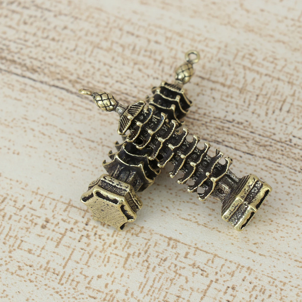 

2pcs Pagoda Jewelry Accessories Women Men Gift Keychain Cool Decorative Pendant Key Pendant For Keyring Gift