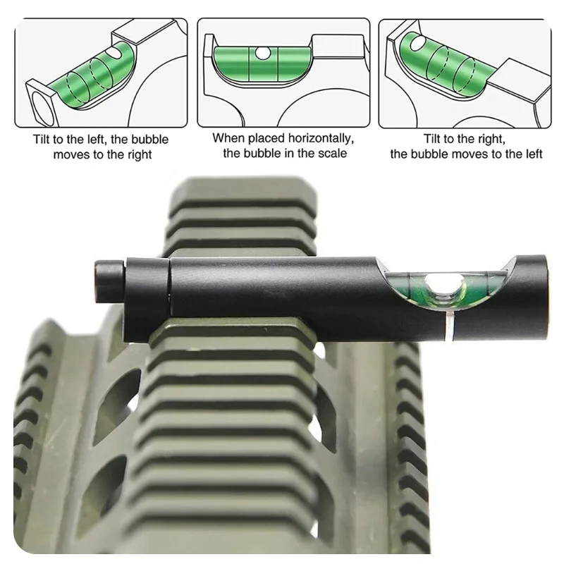 Hunting Spirit Bubble Level Optical Scope Mounts for 11mm/20mm Picatinny Rail Rifel Scope Leveling Tool Kit Hunting Accessories