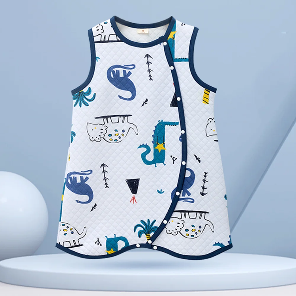 Sleeveless Air Cotton Baby Sleeping Bag Spring Autumn Vest Design Infant Sleep Gown Toddler Bed Sleepwear Dormir Gigoteuse Bebe